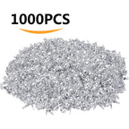 1000pcs Silver Metal Open Bead Tips Knot Covers Terminators Clamp End Cord Ends for DIY Jewelry Making Accessory