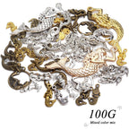 100g Mixed Mermaid Charms Alloy Charms Tibetan Pendant for DIY Bracelet Necklace Jewelry Making Findings Craft Supplies