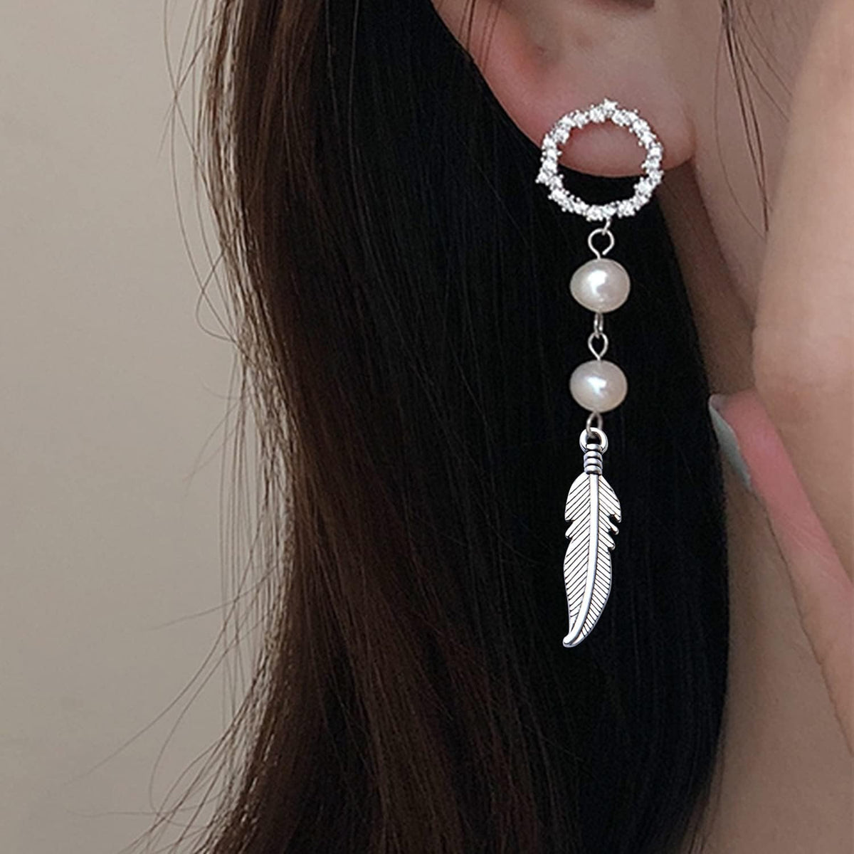 100pcs Feather Charm Pendants Tibetan Alloy Dangle Leaf Charms Craft Supplies for Jewelry Making Findings Accessory for DIY Bracelet Necklace,5 Colors