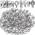100g (About 100-150pcs) Tibetan Silver Bail Beads Jewelry Connector Bails Beads for Necklace Bracelet Jewelry Making,5 Styles
