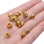 100g (About 130-180pcs) Antique Gold Small Beads Jewelry Bead Charm Spacers for Jewelry Making Bracelets Necklace