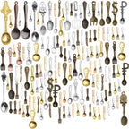 Tableware Charms,100g (80-120pcs) Fork Knife Spoon Tableware Pendants Mixed Kitchen Theme Charms Craft Supplies for DIY Necklace Bracelet