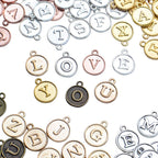 4 Sets(104 pcs) Alloy A-Z Initial Alphabet Letter Mixed Charms Pendants for DIY Jewelry Making,Bracelet and Crafting