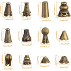 100 Gram Assorted Styles Column Spacer Beads Tibetan Alloy Barrel Tube Loose Spacer Beads Craft Supplies for DIY Bracelet Necklace Jewelry Craft Making, Antique Bronze