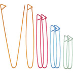 BronaGrand 8pcs Colorful Aluminum Yarn Stitch Holder Crochet Hooks Knitting Needle Stitch Holders