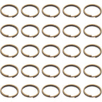 200 Pieces Small Bronze Key Chain Rings Split Ring Key Chains for Keys Organization,10mm Diameter