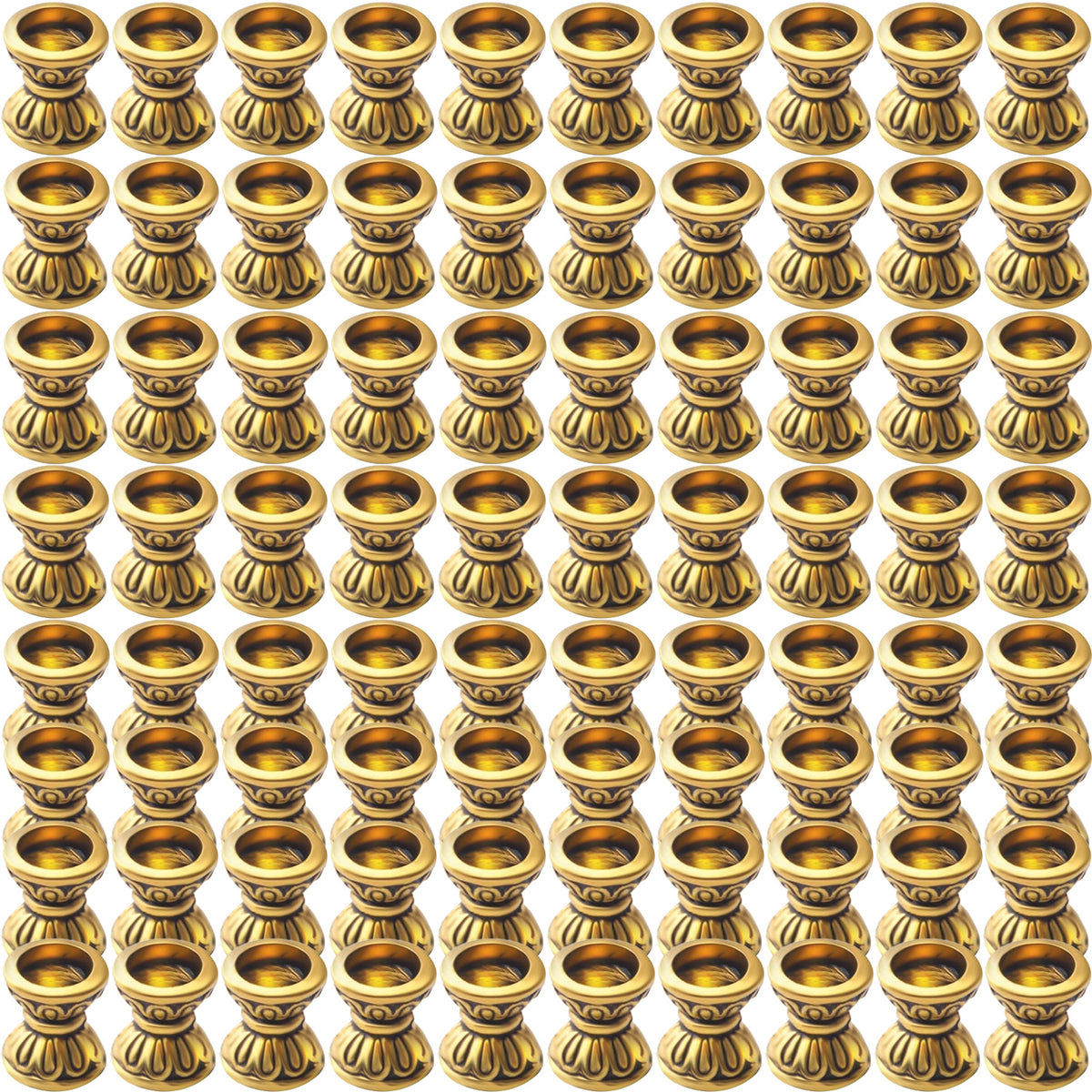 100pcs Double Flower Bead Caps Tibetan Alloy Bead End Caps Flower Caps Jewelry End Caps with A Box for DIY Bracelet Jewelry Crafts Making, 6.6×5.5×3.5mm