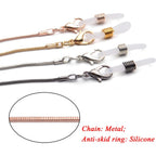 Eyeglass Chain,4Pcs Metal Eyeglass Chain Sunglasses Eyewear String Reading Glasses Retainer for Women,Men,Kids,Workers