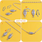 30 Pieces Filigree Box Necklace Clasps Stainless Steel Oval Fish Hook Clasp Jewelry Slide Clasps Bracelet Connectors for DIY Jewelry Making Birthday Party Gift