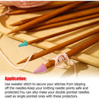 20 Pcs Knit Knitting Needles Point Protectors/Stoppers 2 Sizes for Knitting Craft(Needles Point Protectors)