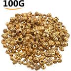 100 Gram(About 150-200pcs) Antique Gold Spacer Beads Charm Bead Spacers Jewelry Findings Accessories for Bracelet Necklace Jewelry Making