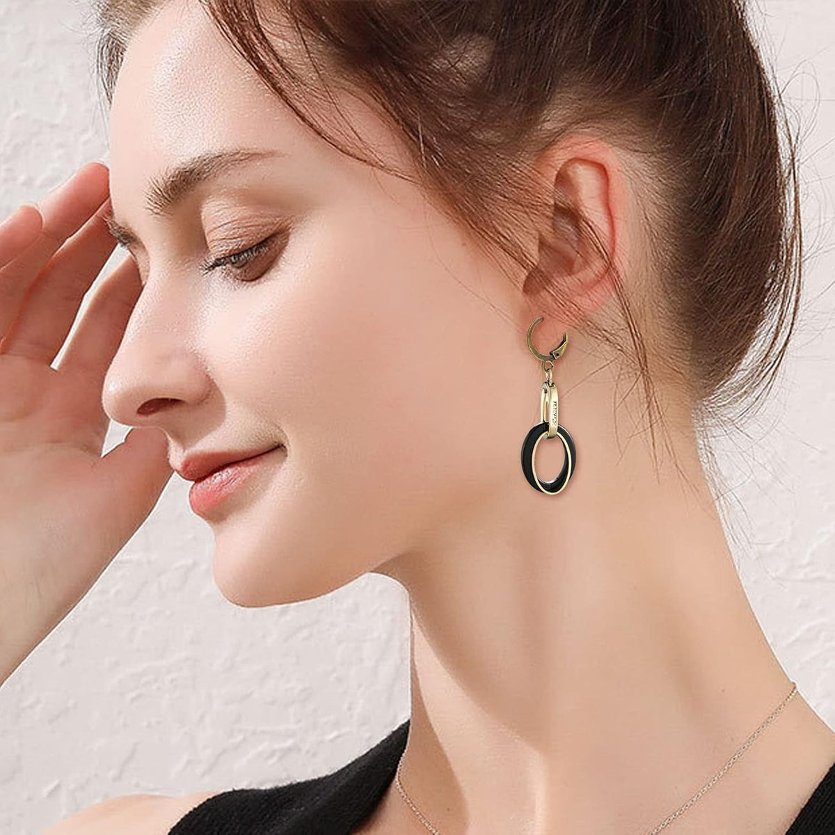 Hypoallergenic Earring Hooks, 120 Pieces Brass Lever Back Earring Round French Hook Ear Wire with Open Loop for Earring Designs Jewelry Making - 4 Colors
