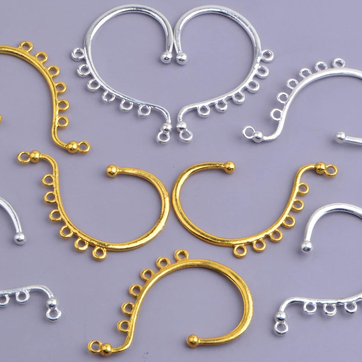20 Pieces Vintage Ear Cuffs Hooks Climber Cartilage Earrings Ear Cuff Dangle Wrap Crawler Earring Hoop for Women Gifts DIY Earrings Jewelry Making, 2 Colors