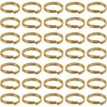 BronaGrand 200 Pieces Small Gold Key Chain Rings Split Ring Key Chains for Keys Organization,10mm Diameter