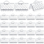 500pcs Silver Plated Pinch Crimp Clamp Ends Cord Ends Fasteners Clasp Metal Ribbon Bookmark Connectors for DIY Bracelet Leather Suede Jewelry Craft Making