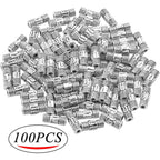 100pcs Antique Silver Column Spacer Beads Tibetan Alloy Tube Metal Spacers for Jewelry Necklace Bracelet Making,8.5x3mm