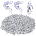 1000pcs Silver Metal Open Bead Tips Knot Covers Terminators Clamp End Cord Ends for DIY Jewelry Making Accessory