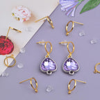 10pcs 10 mm Flat Round Earring Studs Brass Blank Earring Posts with Loop and 20pcs Clear Earring Safety Backs with a Box for DIY Earrings Jewelry Making Findings, Golden