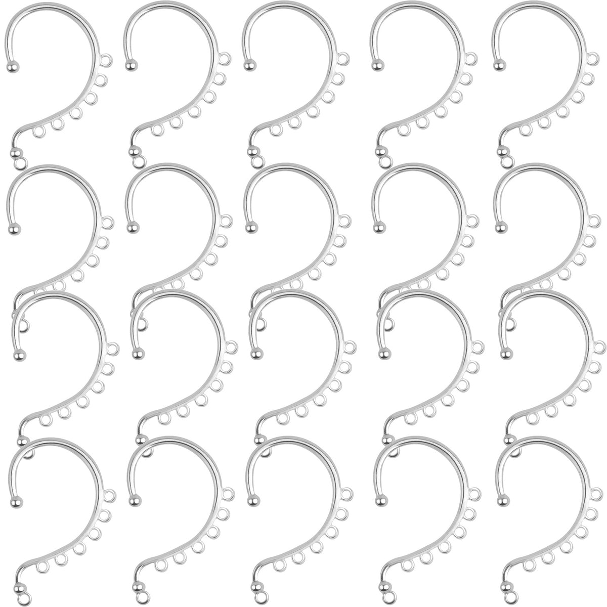 20 Pieces Vintage Ear Cuffs Hooks Climber Cartilage Earrings Ear Cuff Dangle Wrap Crawler Earring Hoop for Women Gifts DIY Earrings Jewelry Making, 2 Colors