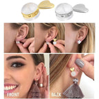 12pcs Soft Silicone Hamburger Heart Shaped Earring Backs Hypoallergenic Love Locking Secure Earring Backings Replacements for Studs Earring Hoops Fish Hooks, 2 Colors