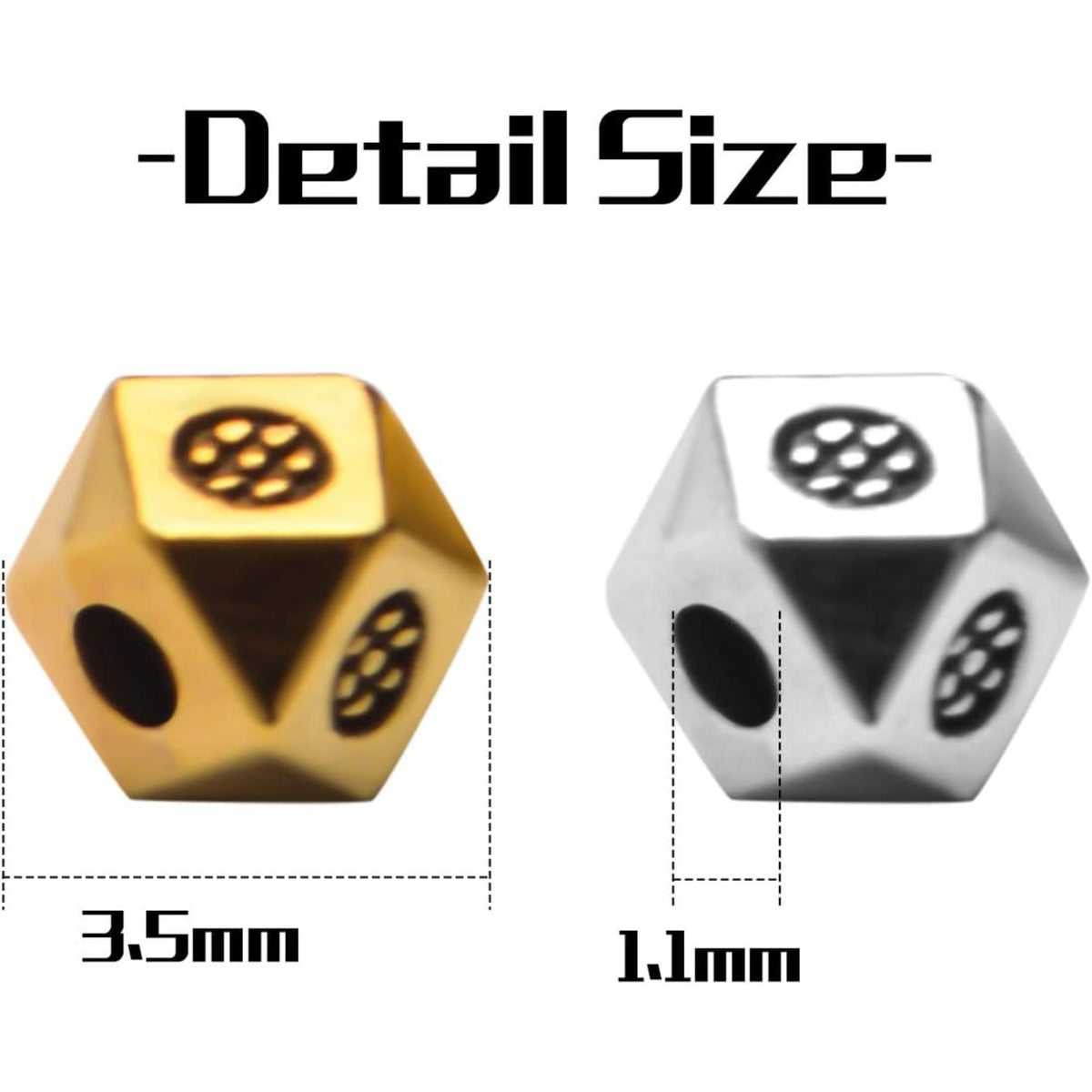 200pcs Antique Silver Cube Spacer Beads Rondelle Shape Spacer Hole Beads Loose Beads for DIY Bracelet Necklace Jewelry Making Crafts Handmade Supplies,Polka dot,3.5mm*1.1mm