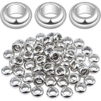 60pcs Rondelle Large Hole Spacer Beads Tibetan European Spacer Loose Hole Metal Beads for Necklace Bracelet Jewelry Making,10×6×5mm