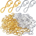 60pcs Infinity Love Symbol Connectors Charms Pendants Alloy Infinity Beads Charms for DIY Bracelet Necklace Jewelry Making Accessories,Gold,Antique Silver