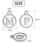 4 Sets(104 pcs) Alloy A-Z Initial Alphabet Letter Mixed Charms Pendants for DIY Jewelry Making,Bracelet and Crafting
