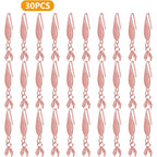 Stainless Steel Earring Hooks, 30pcs Pendant Clasp Earring Hooks Ear Wire Buckle Fish Hooks Dangle Earrings Connectors for Women Girls DIY Jewelry Making Supplies, Rose Gold
