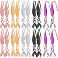 20pcs Stainless Steel Earring Hooks Hypoallergenic Ear Wire Buckle Pendant Clasp Earrings Fish Hooks for Women Dangle Earrings Jewelry Making Accessories, 5 Colors