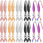 20pcs Stainless Steel Earring Hooks Hypoallergenic Ear Wire Buckle Pendant Clasp Earrings Fish Hooks for Women Dangle Earrings Jewelry Making Accessories, 5 Colors