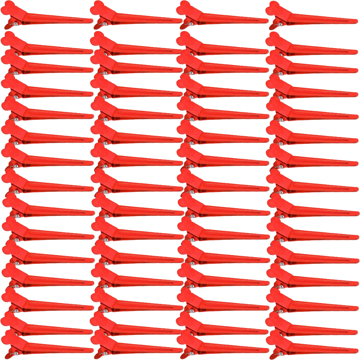 60pcs Mixed Colors Single Prong Hair Clips Metal Duck Bill Hairclips Alligator Curl Clips Styling Sectioning Hairpins for Women Makeup Hair Cutting Hairdressing Salon Tools