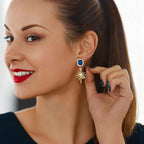 20pcs KC Golden Plated Enamel Crescent Moon Star Charms with Rhinestone Alloy Crystal Celestial Moon Dangle Pendants for DIY Necklaces Earrings Jewelry Making Decor, 5 Styles