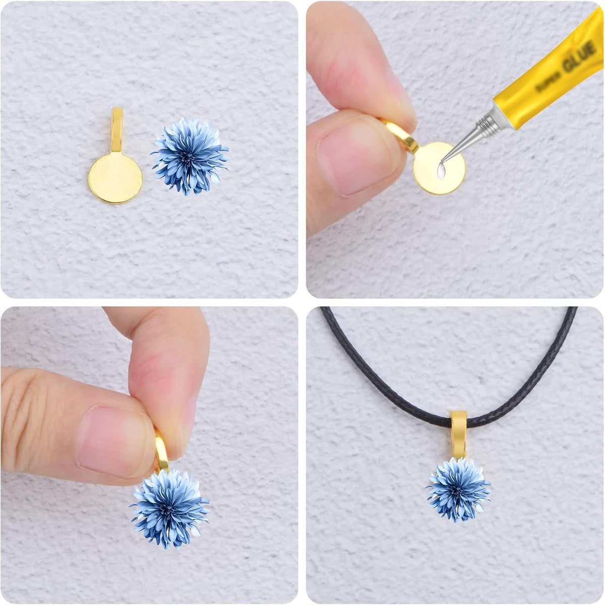120pcs 3 Styles Tibetan Glue-on Bail Pendants Alloy Flat Pad Pendant Bail Necklace Earring Cabochon Supplies for DIY Crafts Jewelry Making Findings, 2 Colors