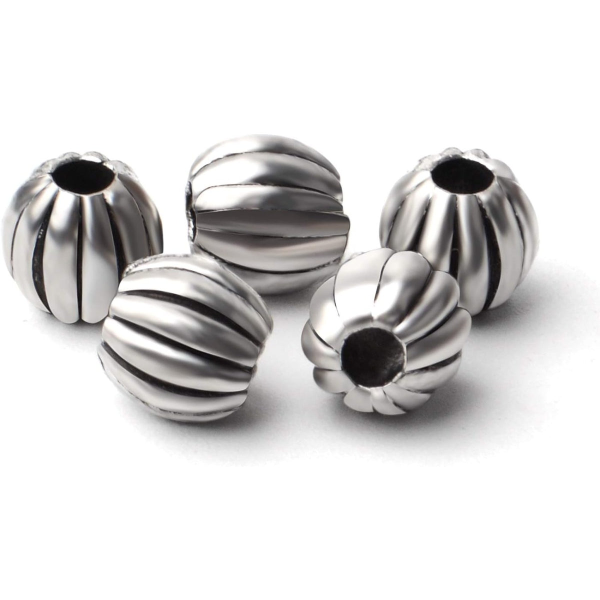 100pcs Antique Silver Alloy Spacer Beads Round Spacer Bead Spacer Bead Charms for DIY Bracelet Necklace Jewelry Making
