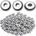 Rondelle Spacer Beads, 100pcs Stainless Steel Disc Rondelle Slices, 6x2mm